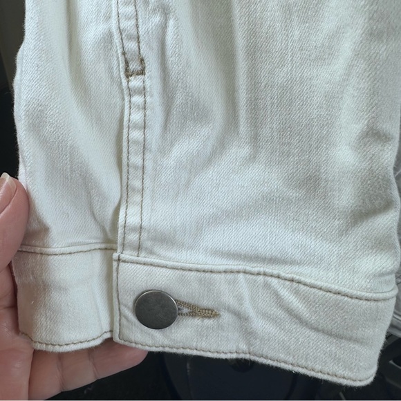 Eileen Fisher Women’s White Denim Jacket Size 2X - Picture 5 of 10